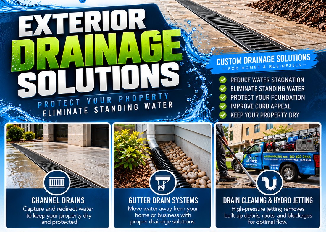 Exterior drainage solutions in Tallahassee
